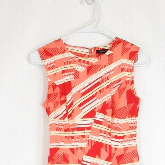 Orange FRENCH CONNECTION sheath dress 0 - Picture 2 of 4
